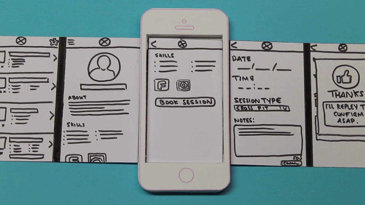 Mobile Application Design : Paper Prototype Video - YouTube