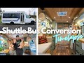 Shuttle bus conversion full build timelapse  diy start to finish vanlife for under 30k