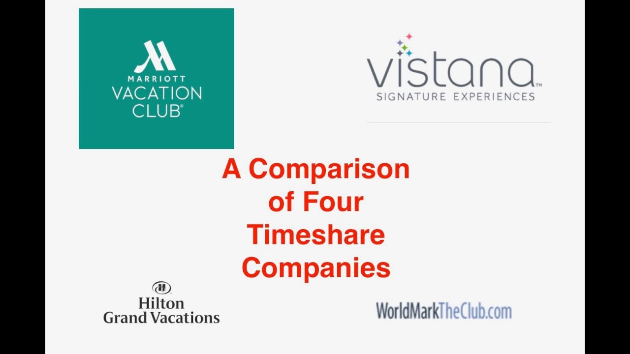 Timeshare Comparison guide among Hilton, Marriott, Worldmark, and