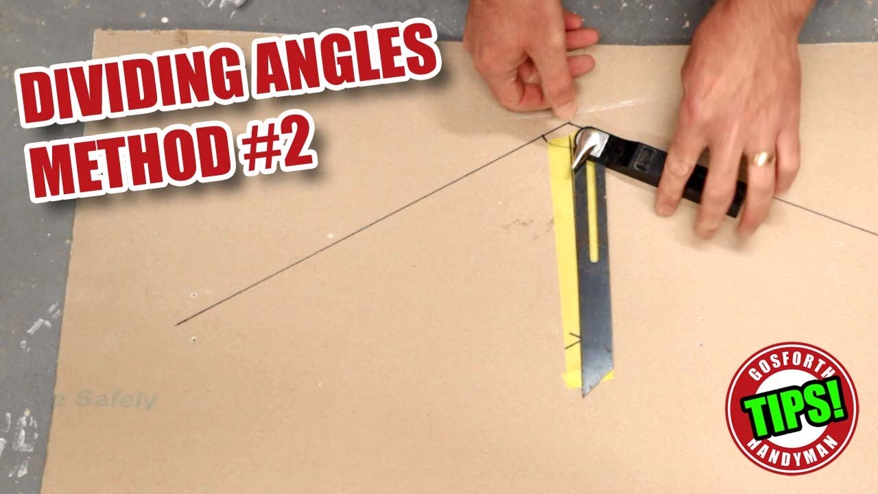 Dividing angles the parallel board method Woodworking Tips! YouTube