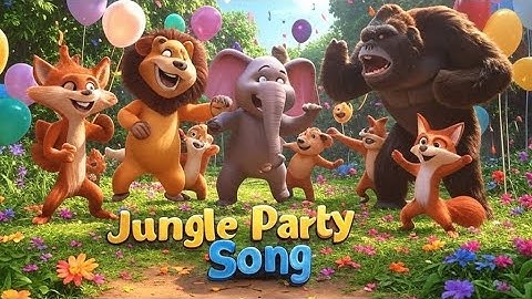 Jungle Party - Animals Party Song | 3D Animated video | Text to video AI | Image to Video AI | AI