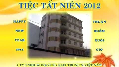 Tiệc tất niên 2012 Công ty Wonkyung Electronics Việt Nam