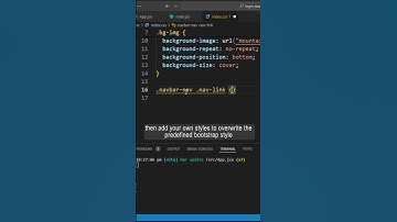 Style The Bootstrap Navbar By Rewriting Bootstrap Classes #bootstrap #react