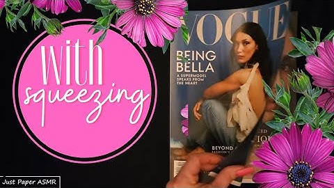 🌷ASMR Page Turning through Magazines with Squeezing ▪︎ Sleep, Study & Relaxation ▪︎No Talking