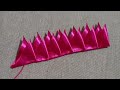 Super Easy Ribbon Flower Making - Hand Embroidery Amazing Trick with Ribbon - DIY Craft Ideas