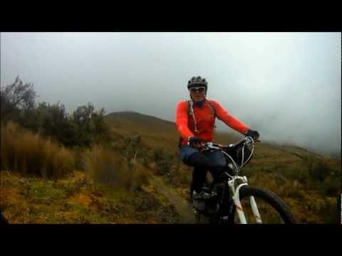 Mountain biking atNutritionmiñaTents by "Gulliver Expeditions" -- Best tours in Ecuador - GoPro Hero
