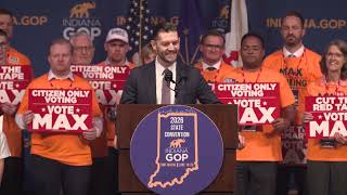 Indiana GOP Convention, Engling Speech