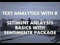 Text Analytics with R | Sentiment Analysis with R | Part 1 | Basics
