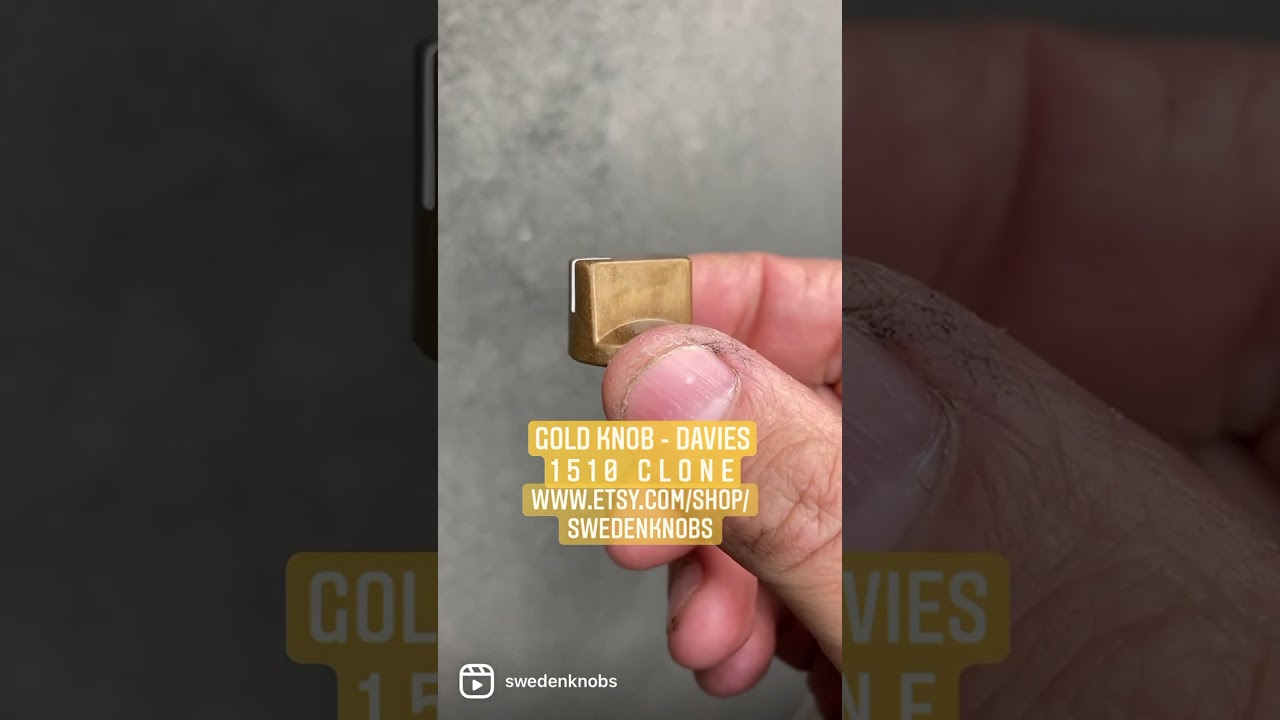 Gold Knob - Guitar Pedal etc - Davies 1510 Clone - Sweden Knobs