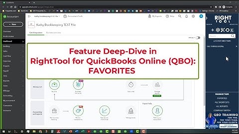 RightTool for QuickBooks Online (QBO) - FAVORITES Deep-Dive