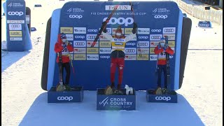 Кубок мира по лыжным гонкам Фалун гонка на 15 км  свободный стиль сезон 2020/2021 (Мужчины)