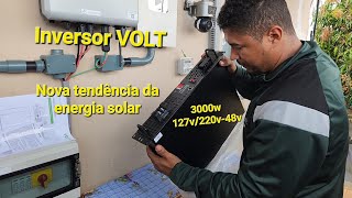 Inversor  de energia solar offgrid  3000w 120v/220v 48v  vejam  como funciona