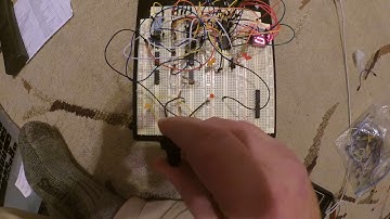 Parking deck digital logic circuit with a 40 car capacity