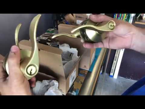 Schlage Satin Brass 608 Locks & a warning! 