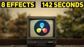 8 AWESOME Effects In Under 3 Minutes // DaVinci Resolve 17 Tutorial