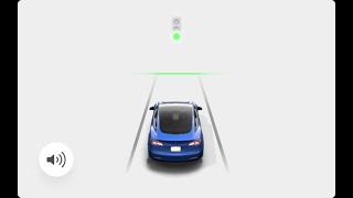 Green Light Chime #tesla #teslacar #teslamodel3 #teslamodels