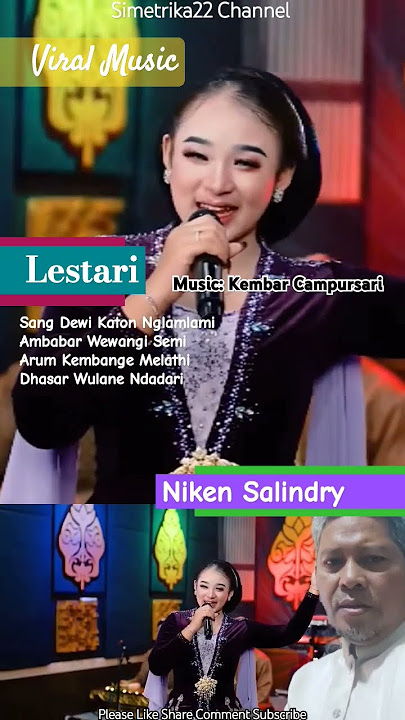 LESTARI - Niken Salindry, Cipt Dru Wendra & Vitto F. Viral Music #Nikensalindri #lestari