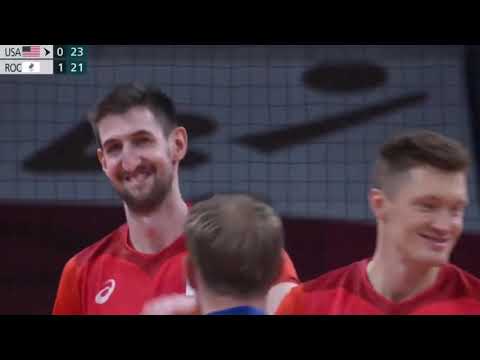 Video Mỹ và Nga (ROC) - Vòng bản bóng chuyền nam Olympic... - youtube