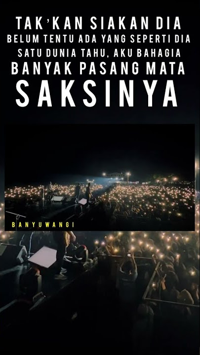 Terimakasih Banyuwangi !! Super Merinding Nyanyiin Lagu Hal Hebat Bareng Kalian !