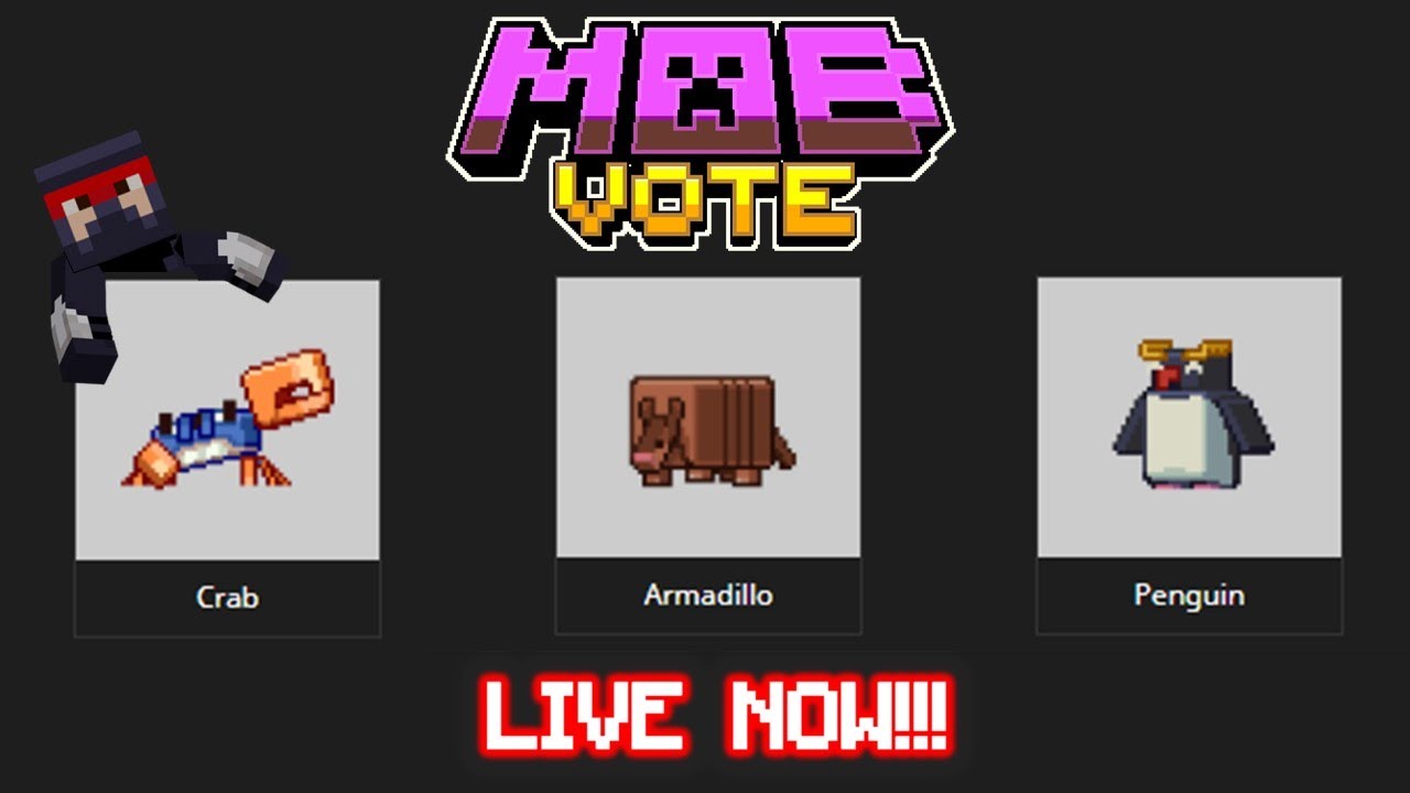 Cast Your 2023 'Minecraft' Mob Vote This Week—Crab, Armadillo, and Penguin  Details - XboxEra