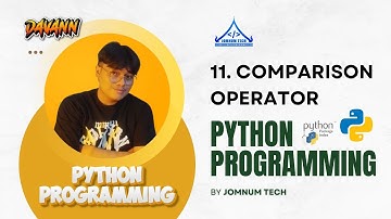 11. Comparison Operator | Python Operator