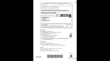 Pearson EDEXCEL GCSE StATIstics Paper 1 FoundATIon Tier 2025