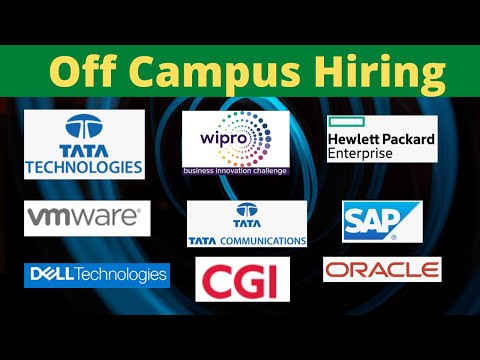 Off Campus Recruitment 2022 | Tata Technologies Wipro HPE DELL CGI SAP Tata Communications Vmware