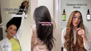hair care 💓 and growth tips  routine | TikTok complation 2023 ✨️
