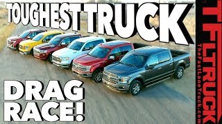 What's the Fastest HalfTon You Can Buy? World's Toughest Truck Drag Race #1