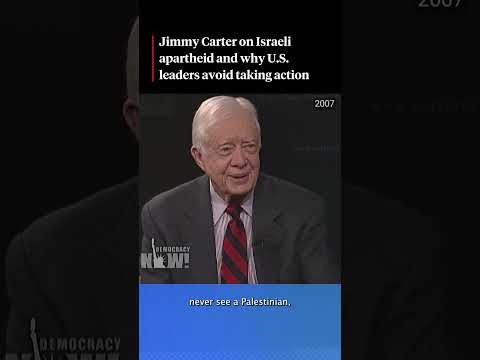 Jimmy Carter on Israeli apartheid #palestine