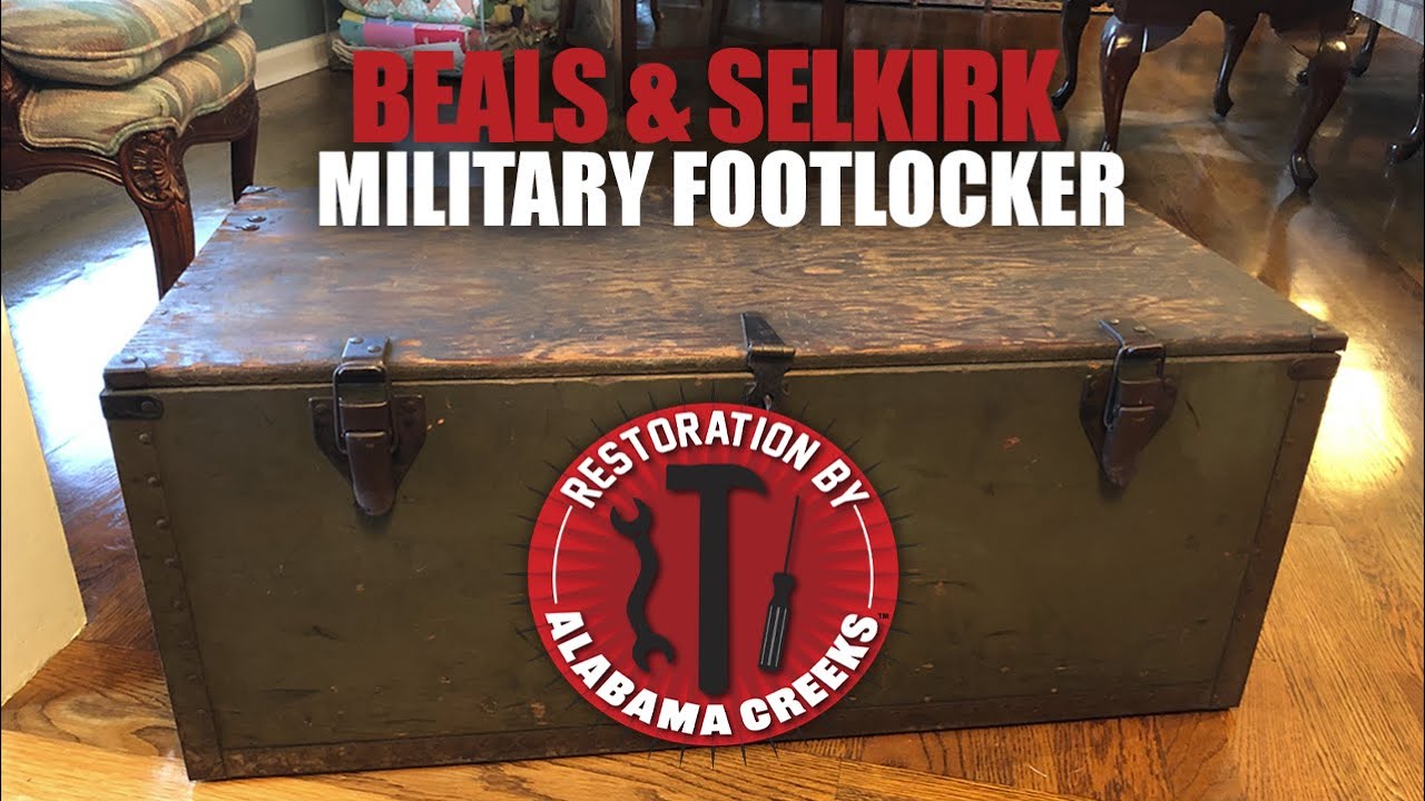 Vintage Military Foot Locker Makeover