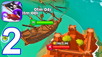 Pirate Raid - Caribbean Battle - Gameplay Walkthrough Part 2 (Android,iOS)