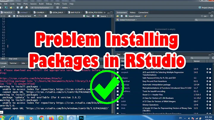 Problem Installing Packages in RStudio