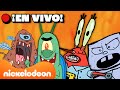 🔴EN VIVO: ¡Los momentos más ATERRADORES de Bob Esponja! 😱 😈 Robots, monstruos, alienígenas y MÁS