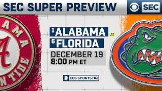 1 Alabama vs 6 Florida: SEC Super Preview | CBS Sports HQ