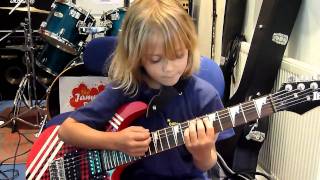 7 year old Mini Band guitarist Zoe plays Enter Sandman By Metallica. Work in Progress chords