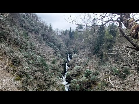 Lower Devils Bridge Waterfall and the Steps Walking POV. Filmed Easter 2024.