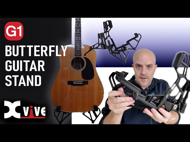 【新品】Xvive G1 Butterfly Guitar Stand. Xvive G1 Butterfly Guitar Stand Black | Guitar Center