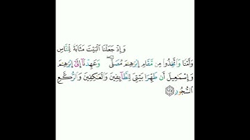 2 - سورة البقرة ١٢٥ - مشاري بن راشد العفاسي