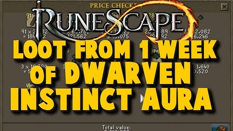 Runescape Loot from 7 Days of Dwarven Instinct Aura - Money Making Guide 2015 - iAm Naveed Runescape