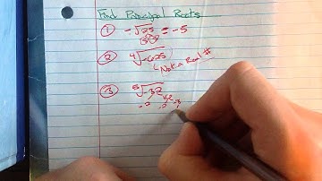 Find Principal Roots