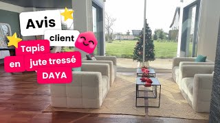 Avis Clienttapis En Jute Tressé Daya