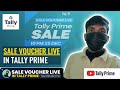 “Today at 10:00 PM, we are going live to learn Sale Voucher Entry in Tally Prime—complete explanatio