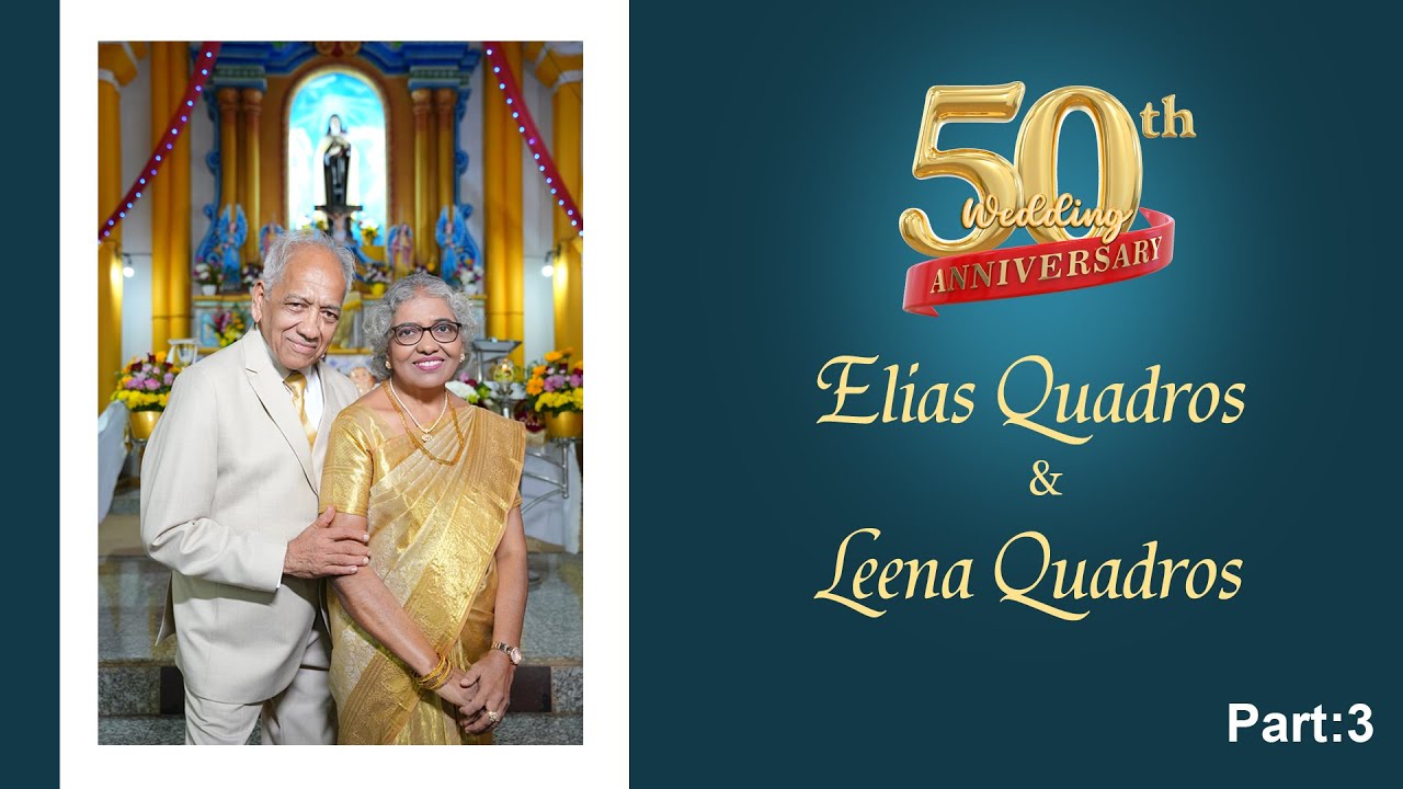 Golden Wedding Anniversary Reception | Elias & Leena Quadros | January 3, 2026 | Manipal Inn, Udupi