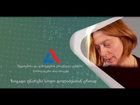 ზოგადი უნარები სოფო დოლიძესთან ერთად