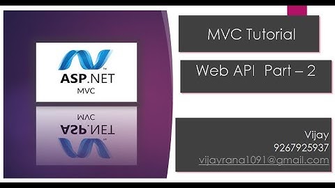 Web API Part -2 | Swagger |  MVC Class Recordings | MVC By Vijay Rana | By Vijay Rana | By Vijay
