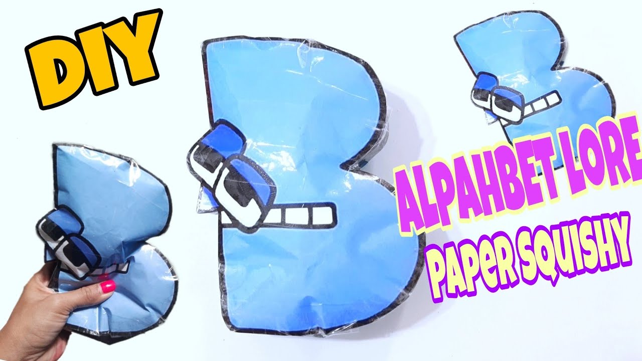 DIY alphabet lore letter kpaper squishy  Easy tutorial step by step 😍💖  