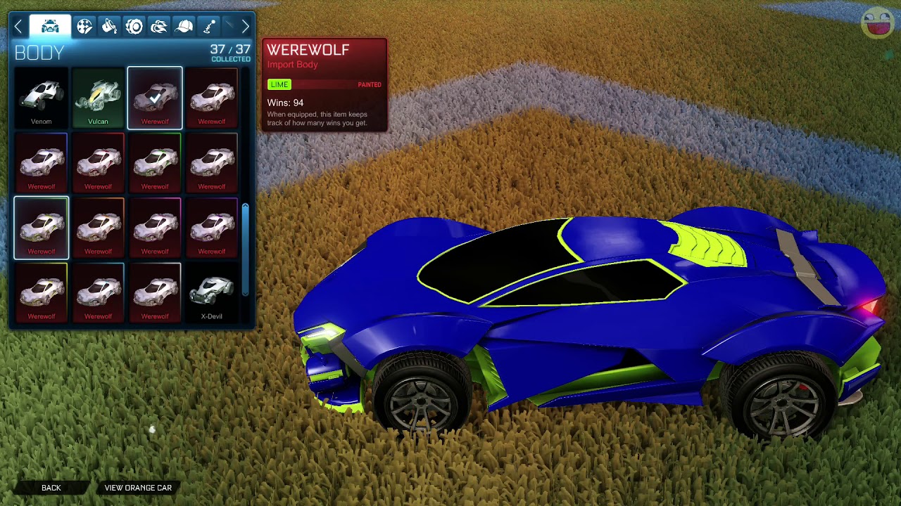 Rocket League Every Painted item in the Victory Crate YouTube