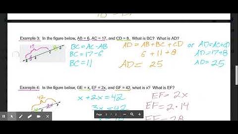 1.6 Betweenness and Distance Video Lesson Honors Geometry
