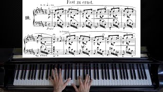 Schumann - Fast zu ernst (Almost Too Serious), Kinderszenen Op.15 | Piano with Sheet